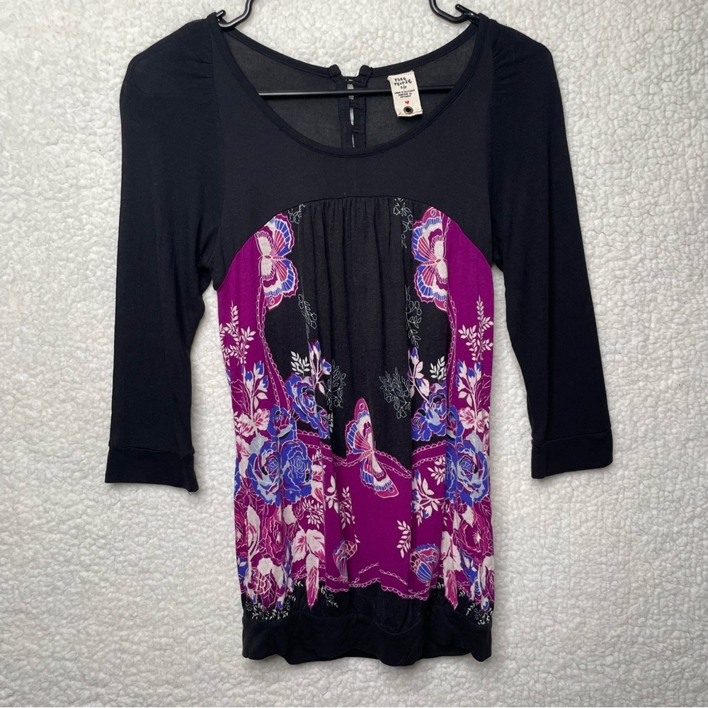 Vintage Y2K 90s Free People boho tunic top small - Picture 2 of 12